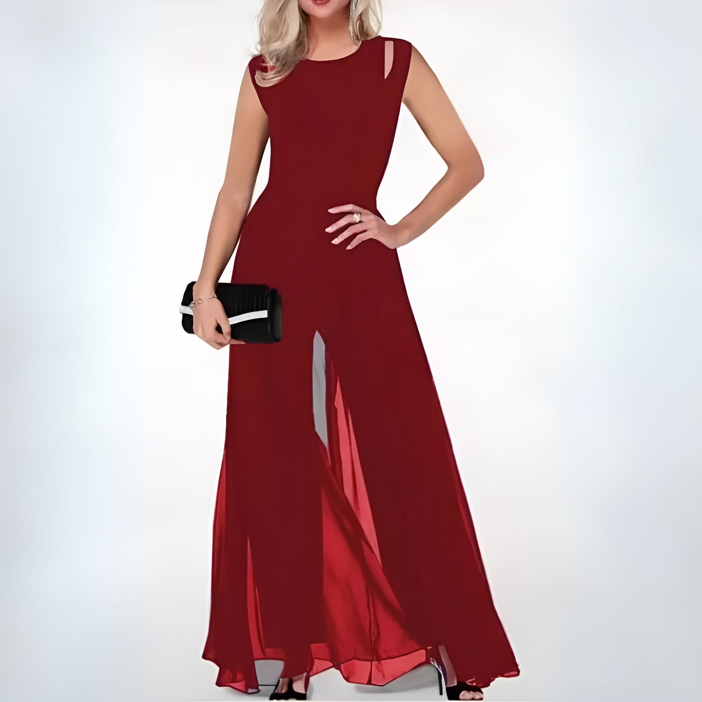 Women's Dress with Waist Belt and Timeless Design