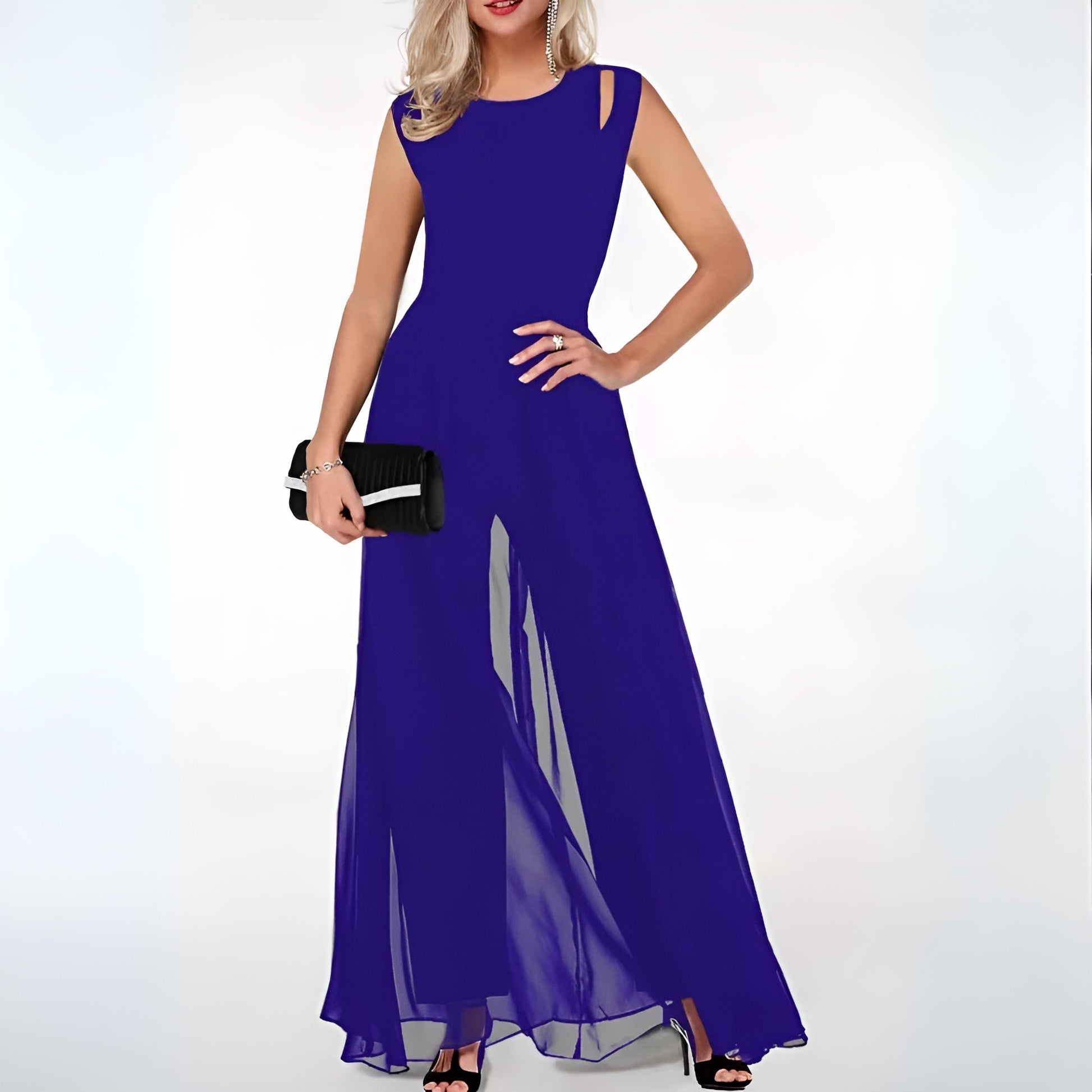 Women's Dress with Waist Belt and Timeless Design
