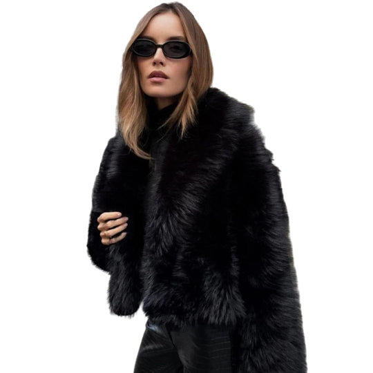 Women's ECO Fur Coat with Responsible Style