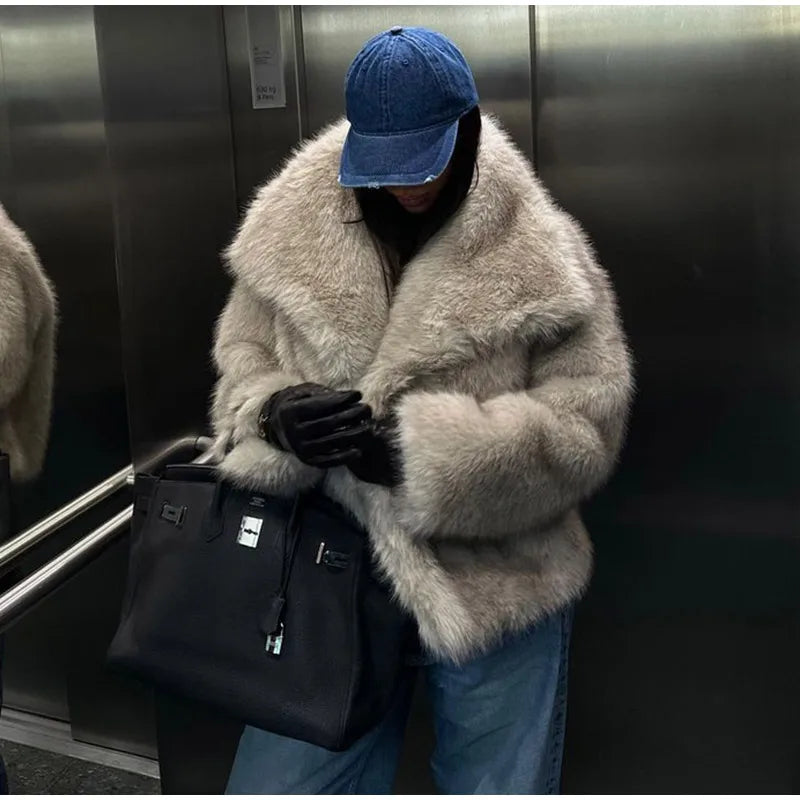 Women's ECO Fur Coat with Responsible Style