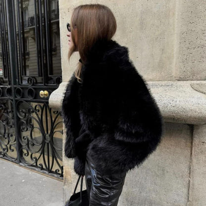 Women's ECO Fur Coat with Responsible Style