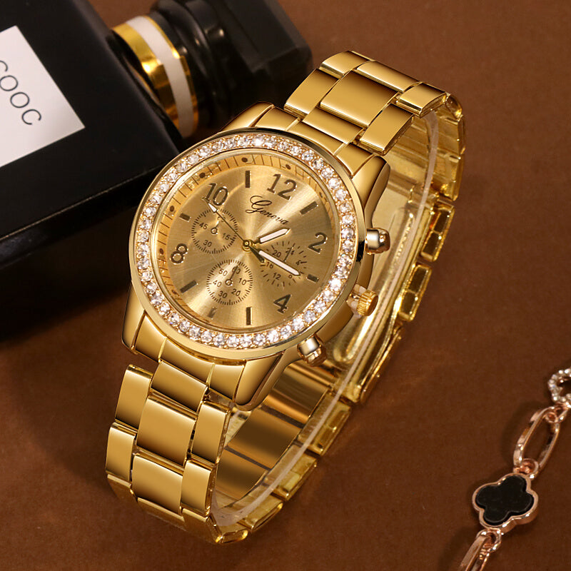 Women's Elegant Rhinestone Watch