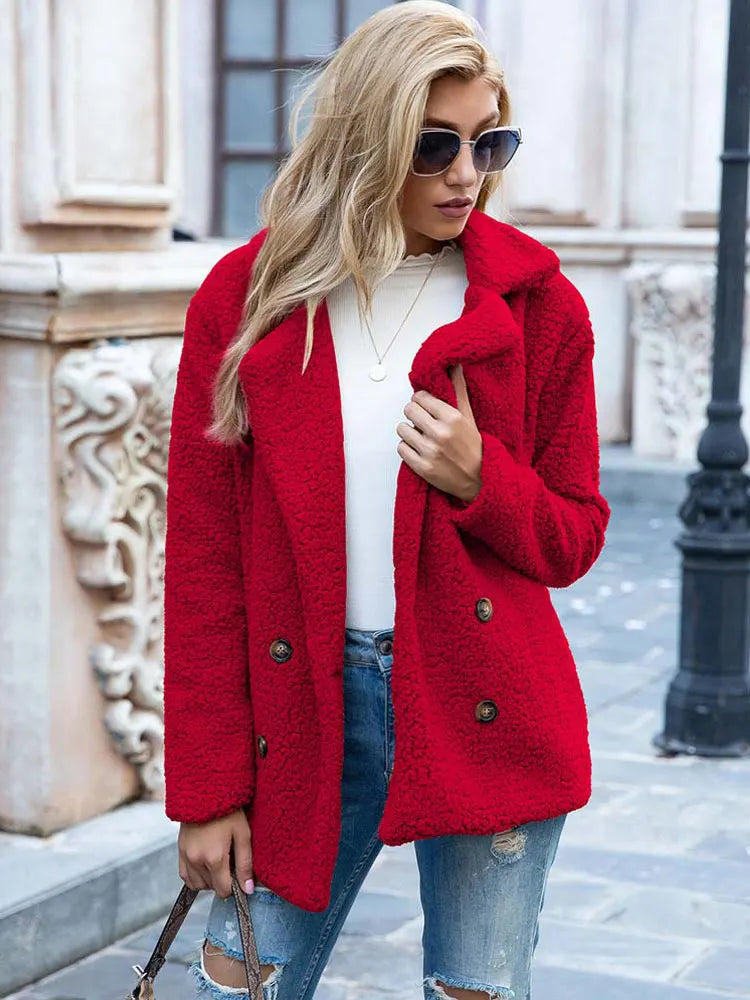 Women's Faux Fur Jacket Luxury Style