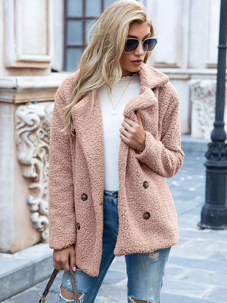 Women's Faux Fur Jacket Luxury Style