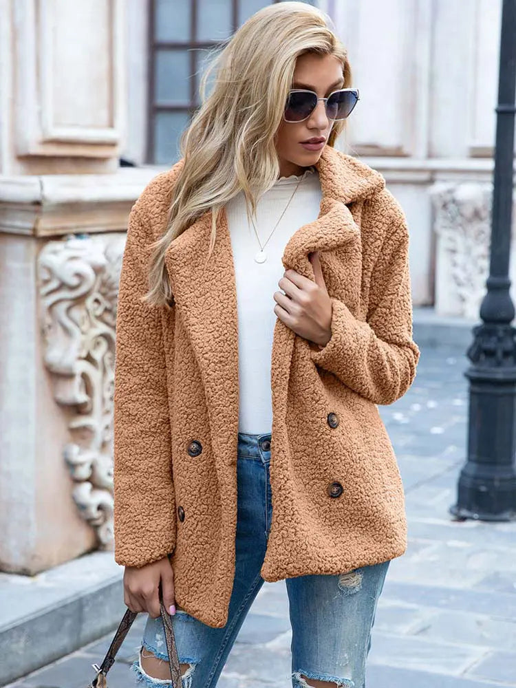 Women's Faux Fur Jacket Luxury Style