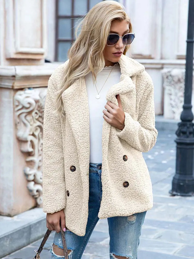 Women's Faux Fur Jacket Luxury Style