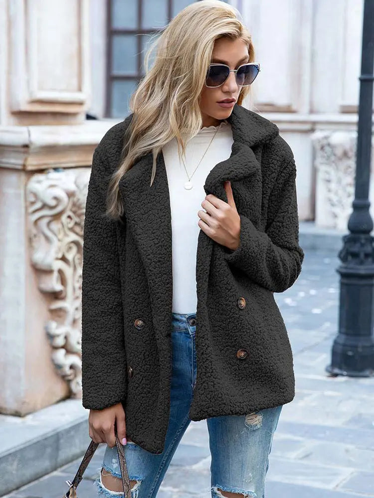 Women's Faux Fur Jacket Luxury Style