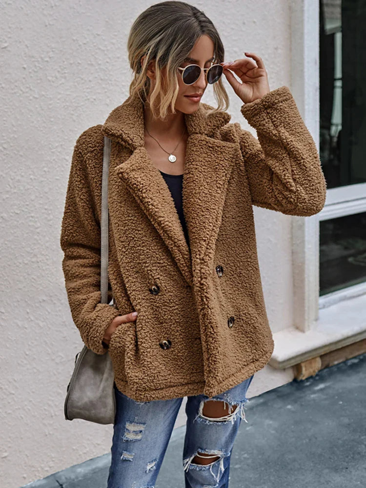 Women's Faux Fur Jacket Luxury Style