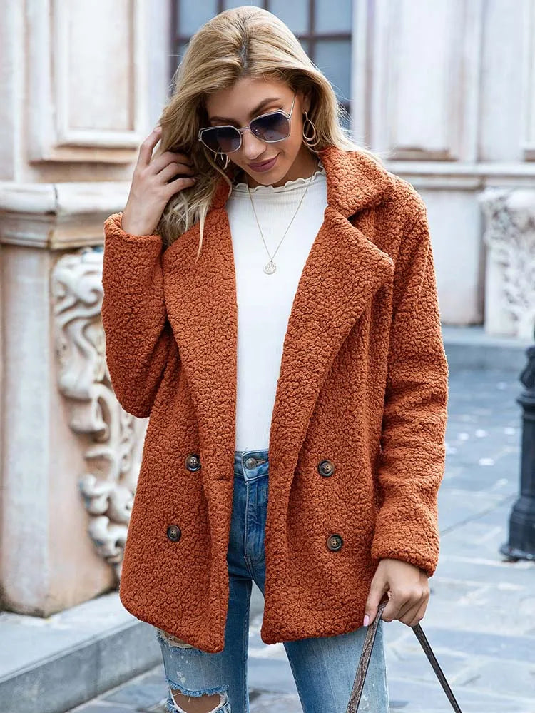 Women's Faux Fur Jacket Luxury Style