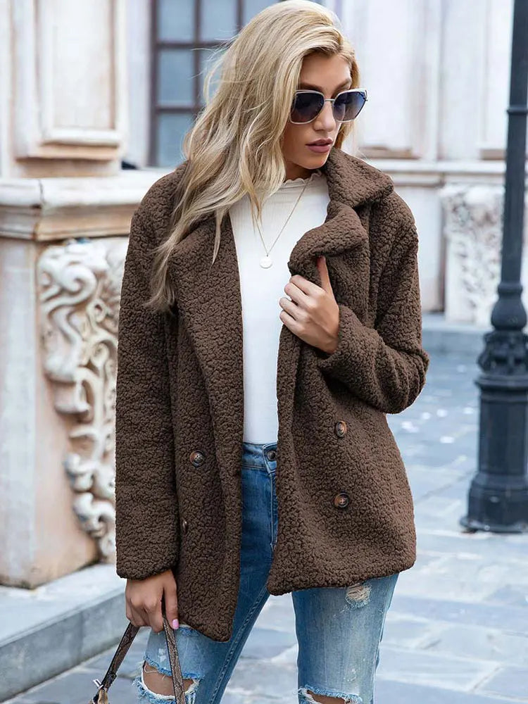 Women's Faux Fur Jacket Luxury Style