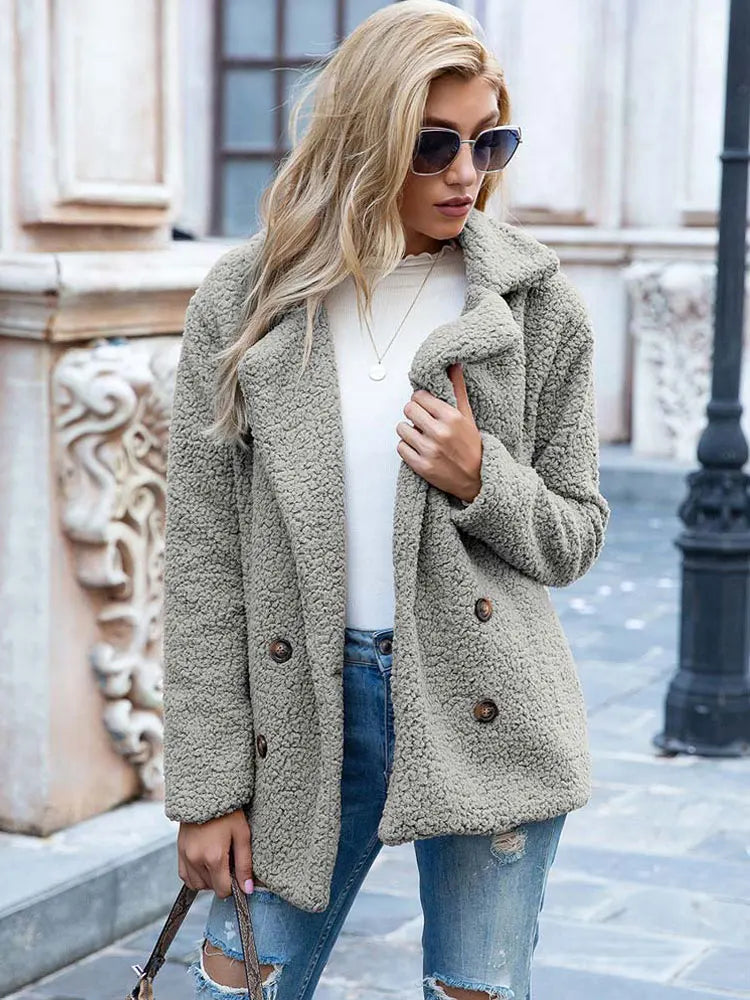Women's Faux Fur Jacket Luxury Style