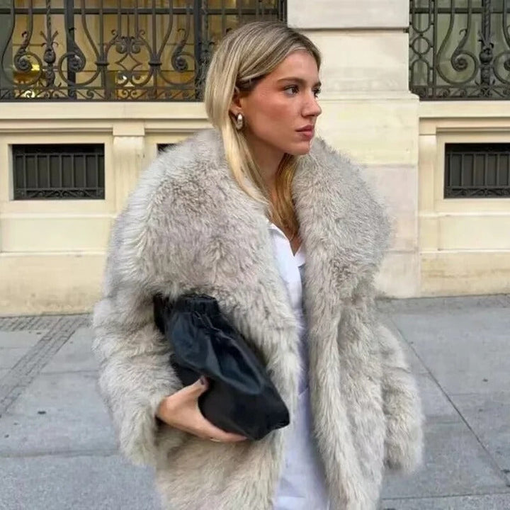 Women's Faux fur coat for Stylish Cold Days