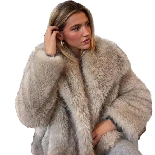 Women's Faux fur coat for Stylish Cold Days