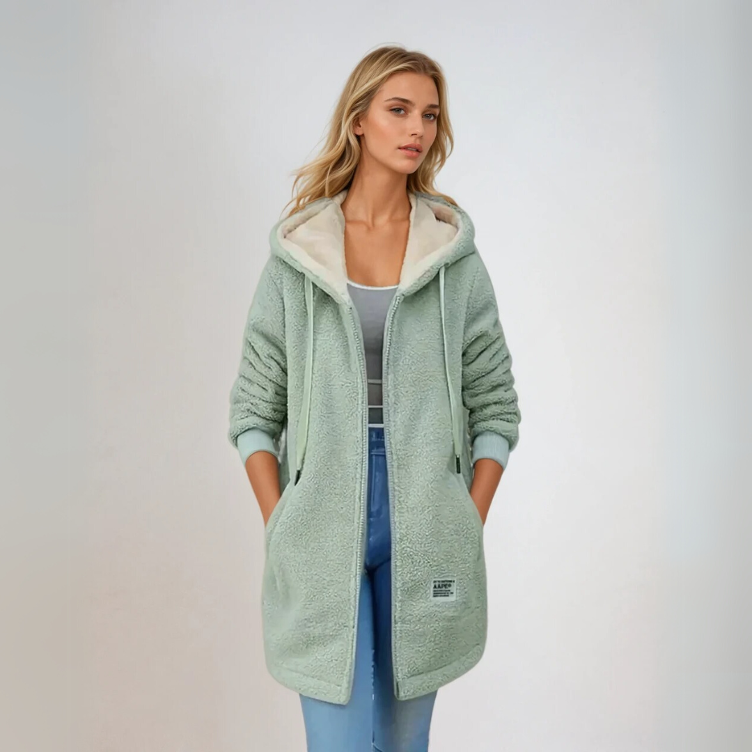 Women's Fleece Jacket Oversized Sherpa Lining
