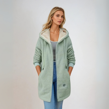 Women's Fleece Jacket Oversized Sherpa Lining