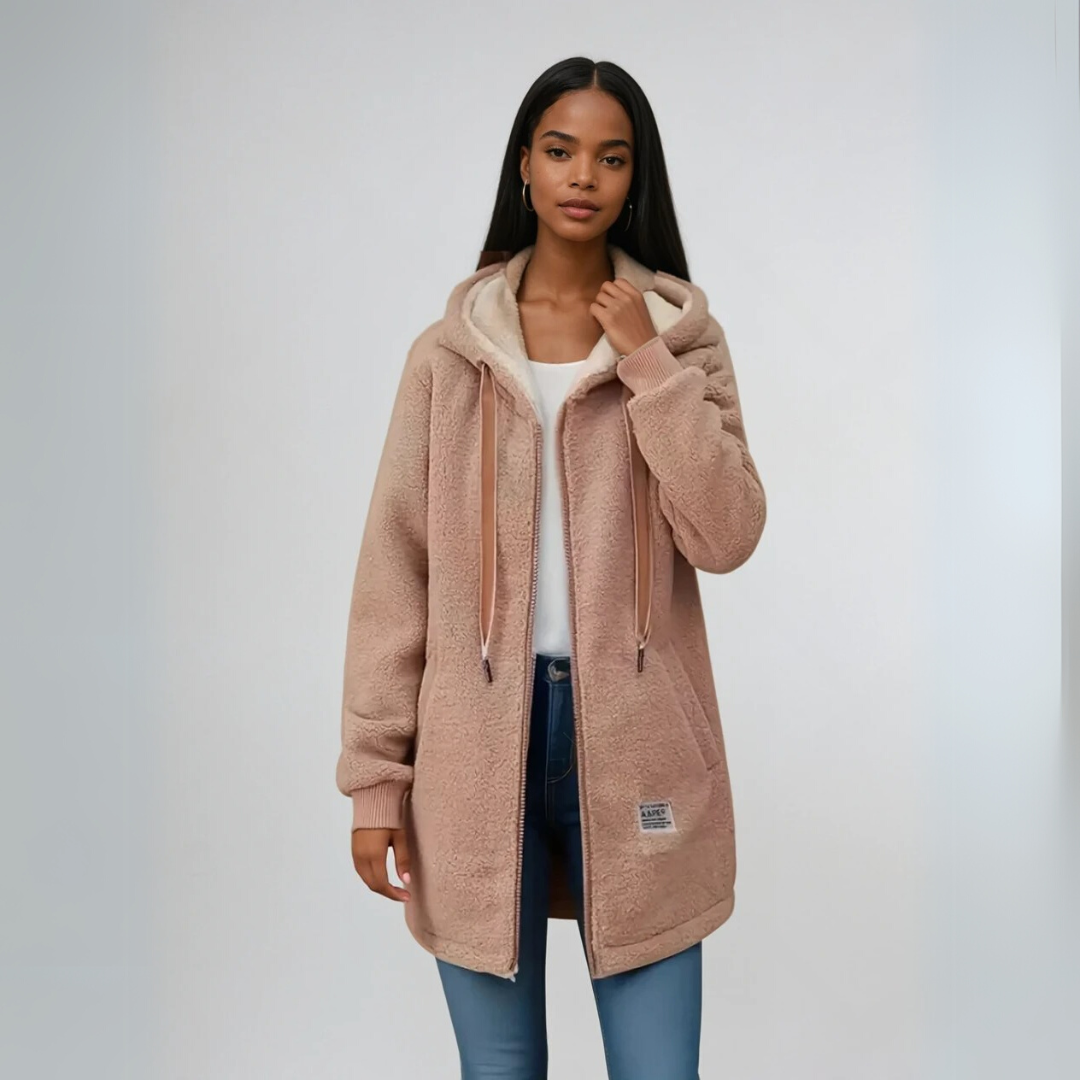 Women's Fleece Jacket Oversized Sherpa Lining