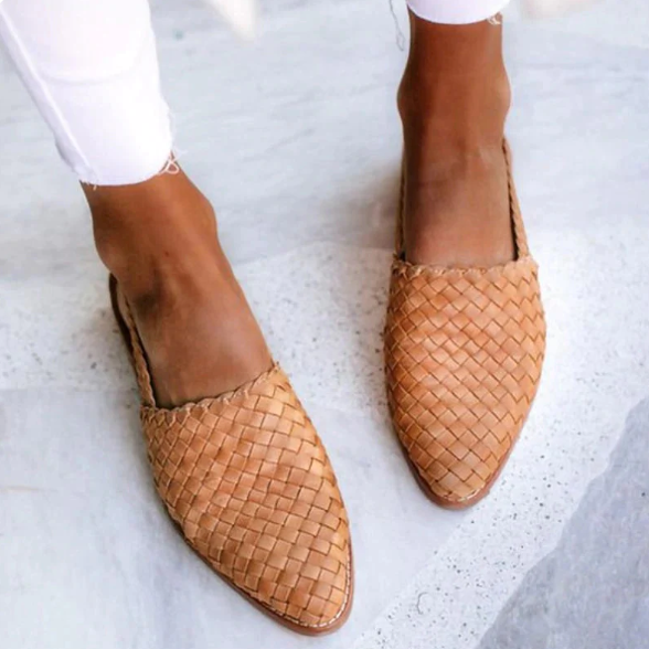 Women's Flip-Flops Braided Design Open Heel