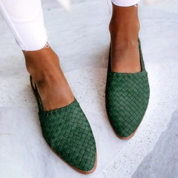 Women's Flip-Flops Braided Design Open Heel