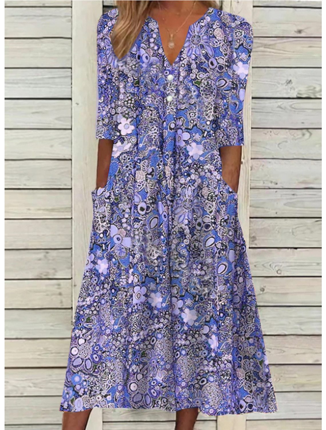 Women's Floral Dress Lightweight Breathable For Summer Dresses