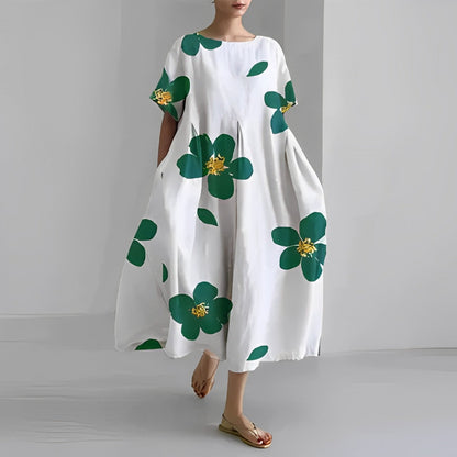 Women's Floral Print Dress Soft