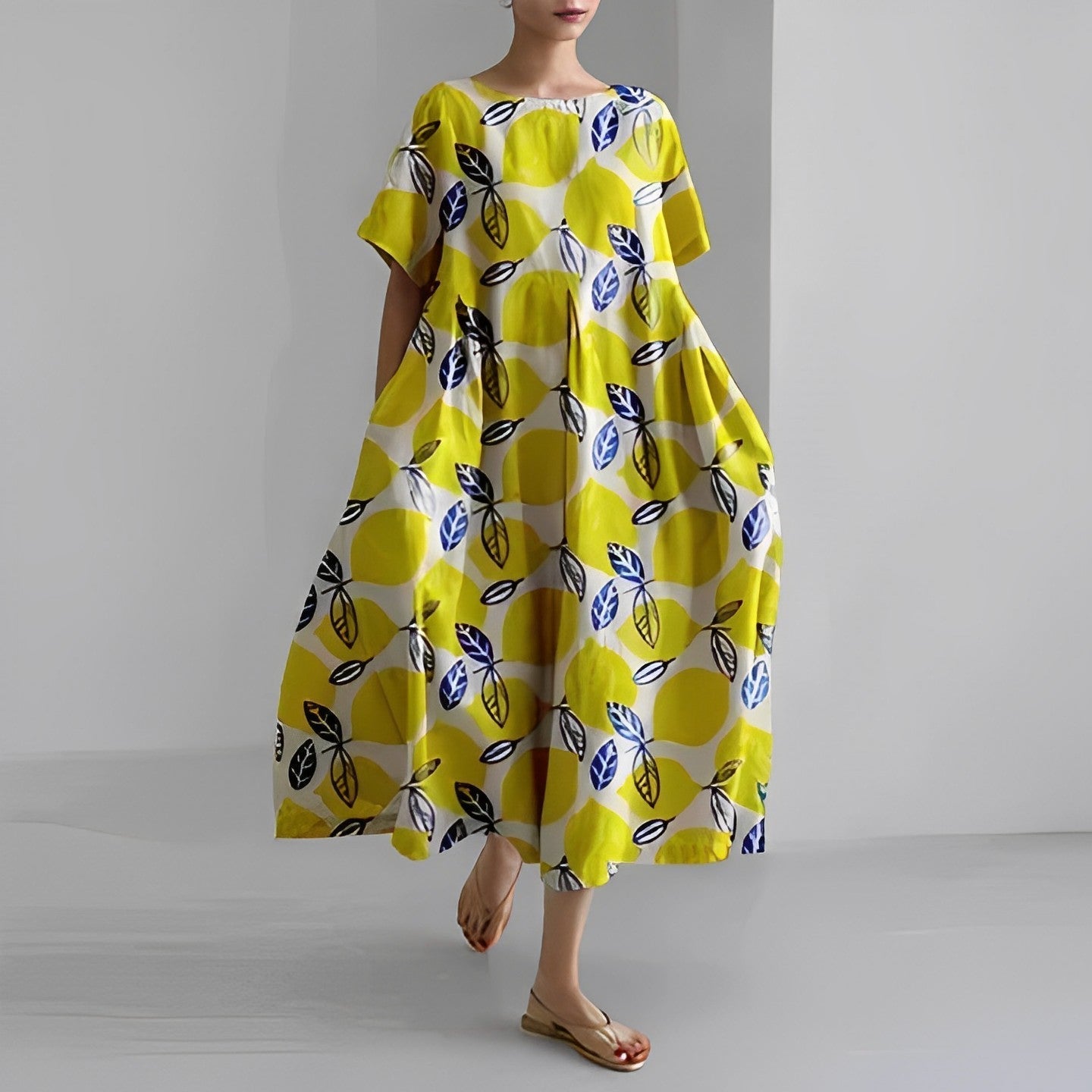 Women's Floral Print Dress Soft