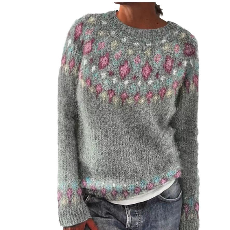Women's Geometric Pattern Sweater