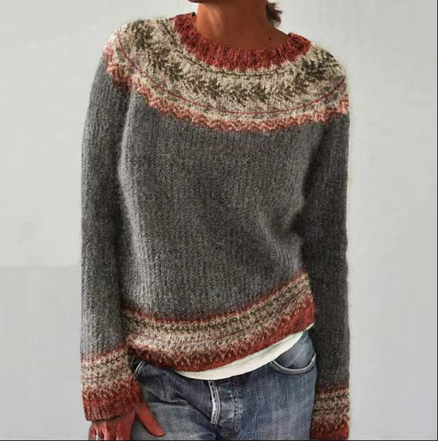 Women's Geometric Pattern Sweater