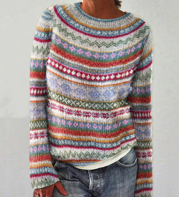 Women's Geometric Pattern Sweater