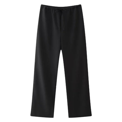 Women's Halter Neck Top & Straight Trousers Set