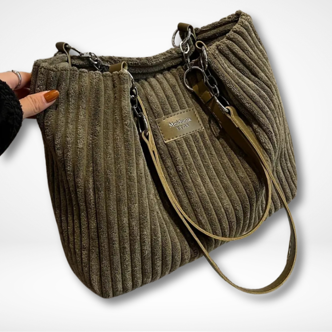 Women's Handbag Minimalist Corduroy Elegant Spacious Bag