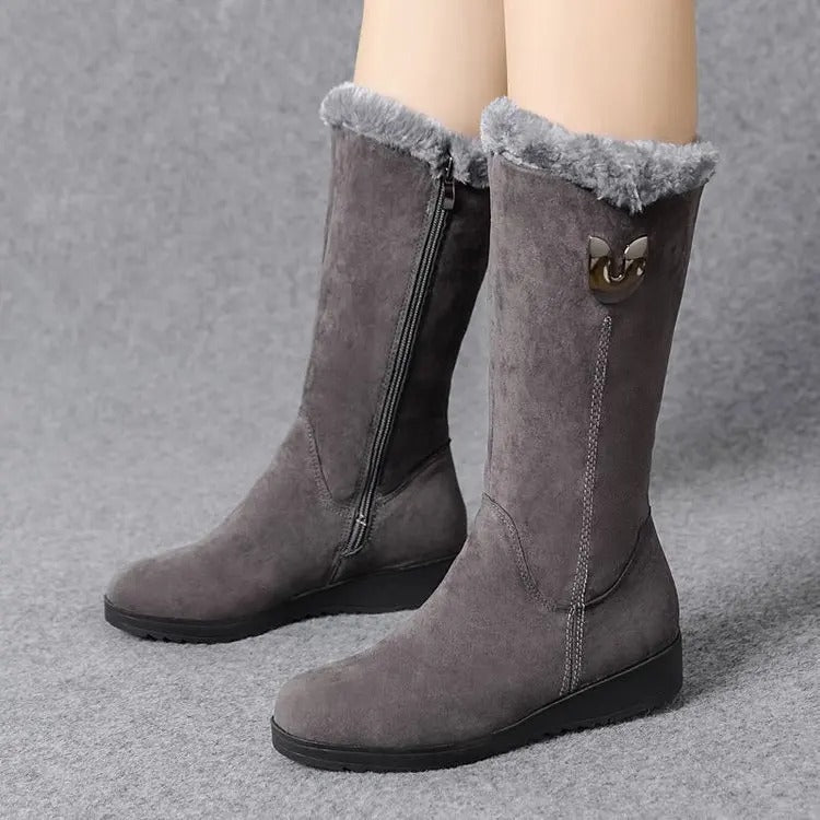 Women's High Fur Boots