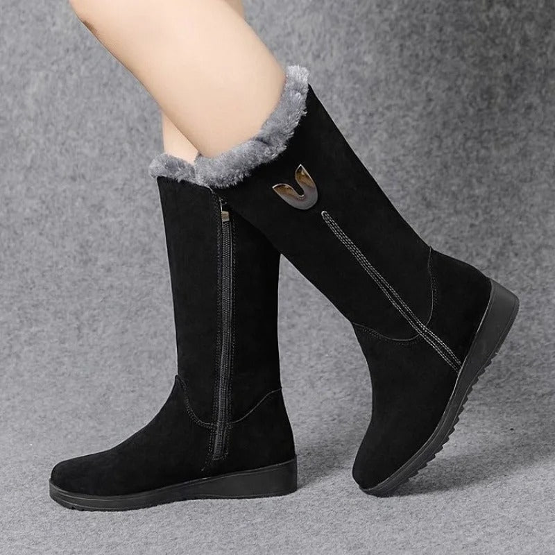 Women's High Fur Boots