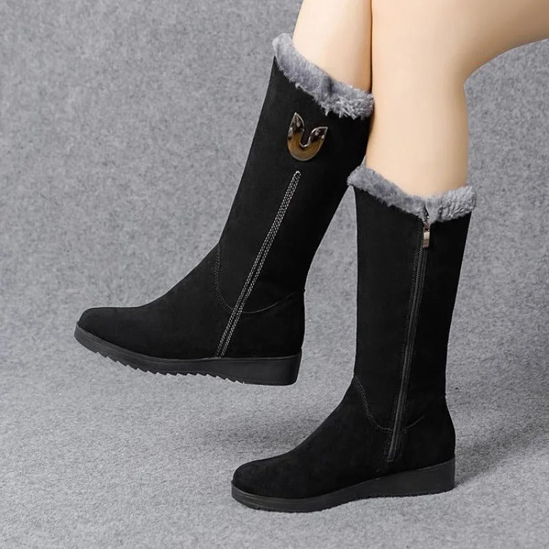 Women's High Fur Boots