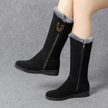 Women's High Fur Boots