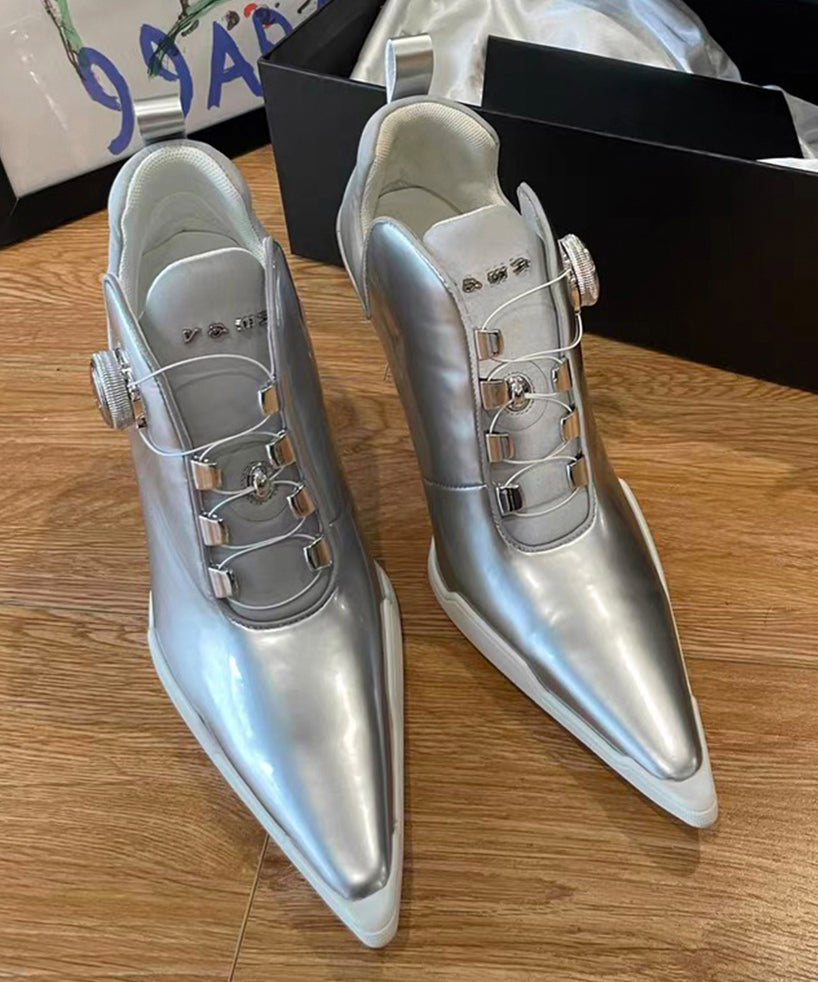 Women's High Heel Boots Split with Pointed Nose