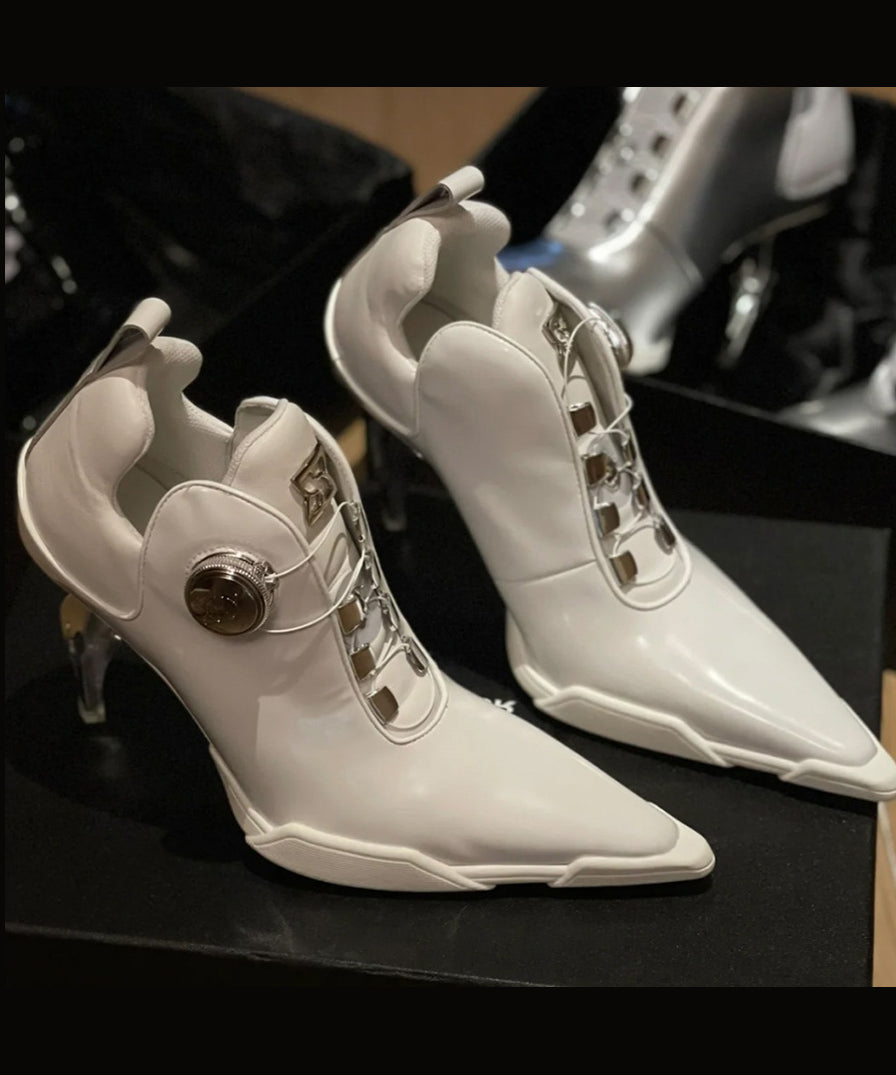 Women's High Heel Boots Split with Pointed Nose