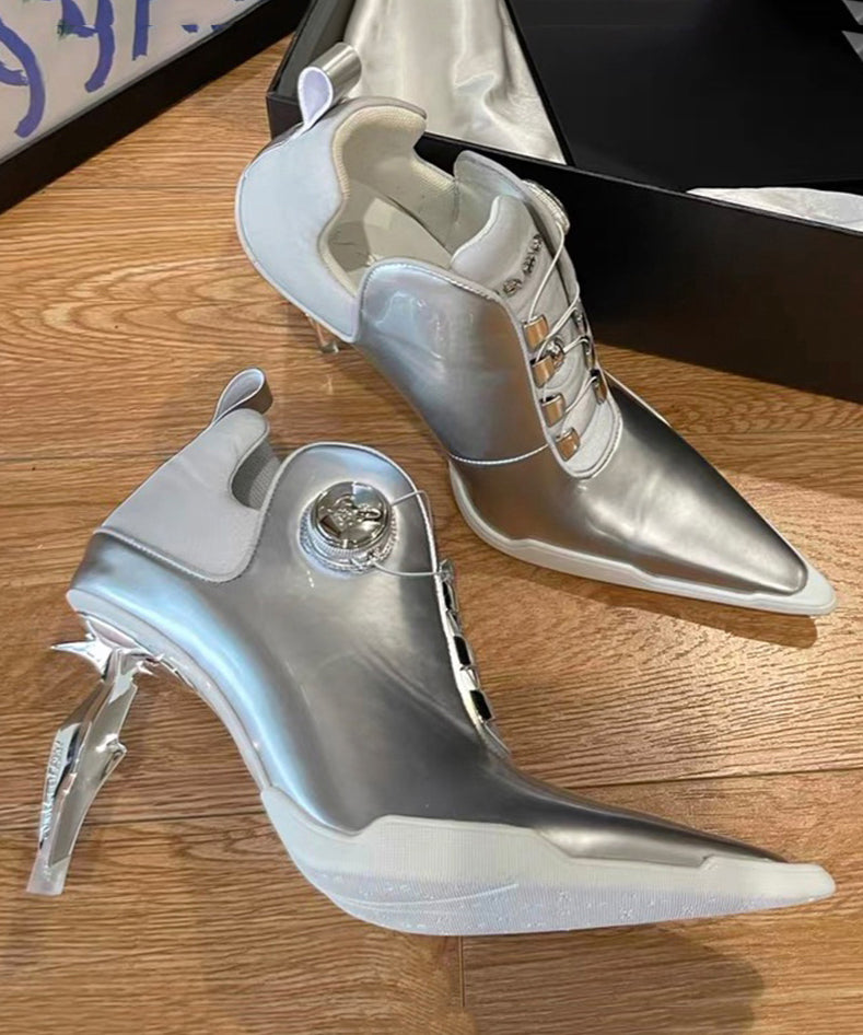 Women's High Heel Boots Split with Pointed Nose
