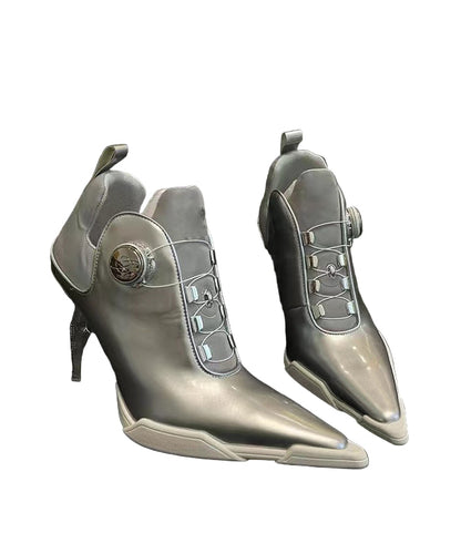 Women's High Heel Boots Split with Pointed Nose
