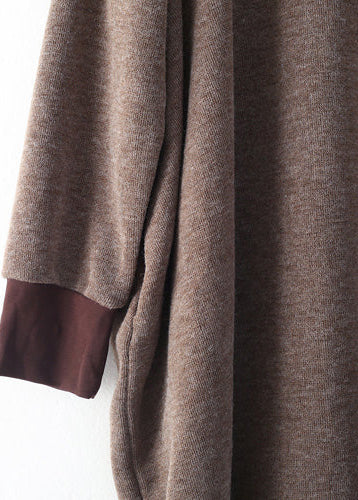 Women's High Neck Dress Loose Fit Casual
