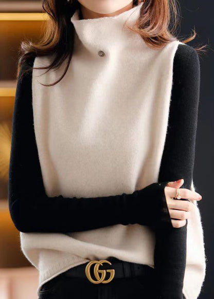 Women's High Neck Sweater with Pattern