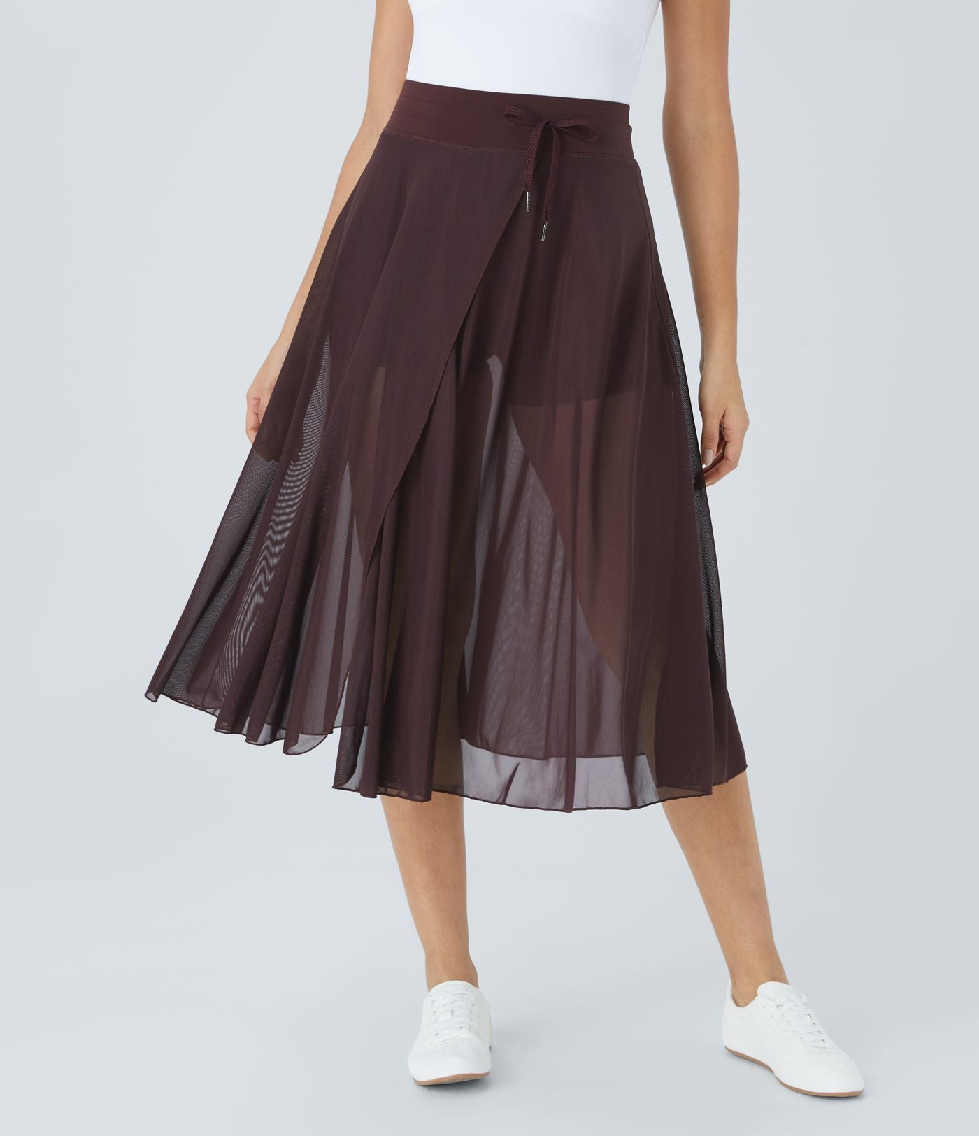 Women's High Waist 2-in-1 Skirt Elegant Style