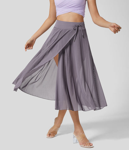 Women's High Waist 2-in-1 Skirt Elegant Style