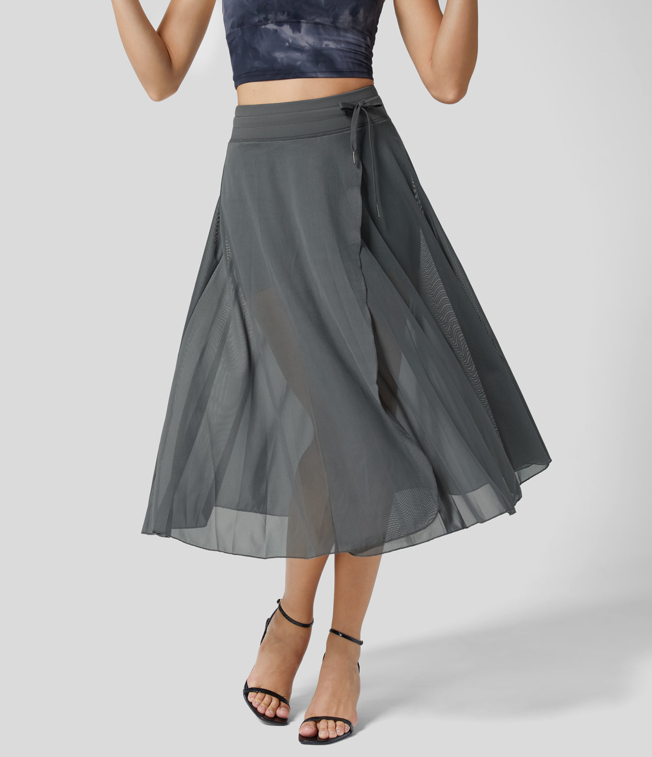 Women's High Waist 2-in-1 Skirt Elegant Style