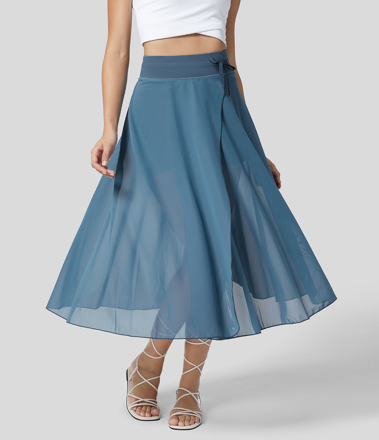 Women's High Waist 2-in-1 Skirt Elegant Style