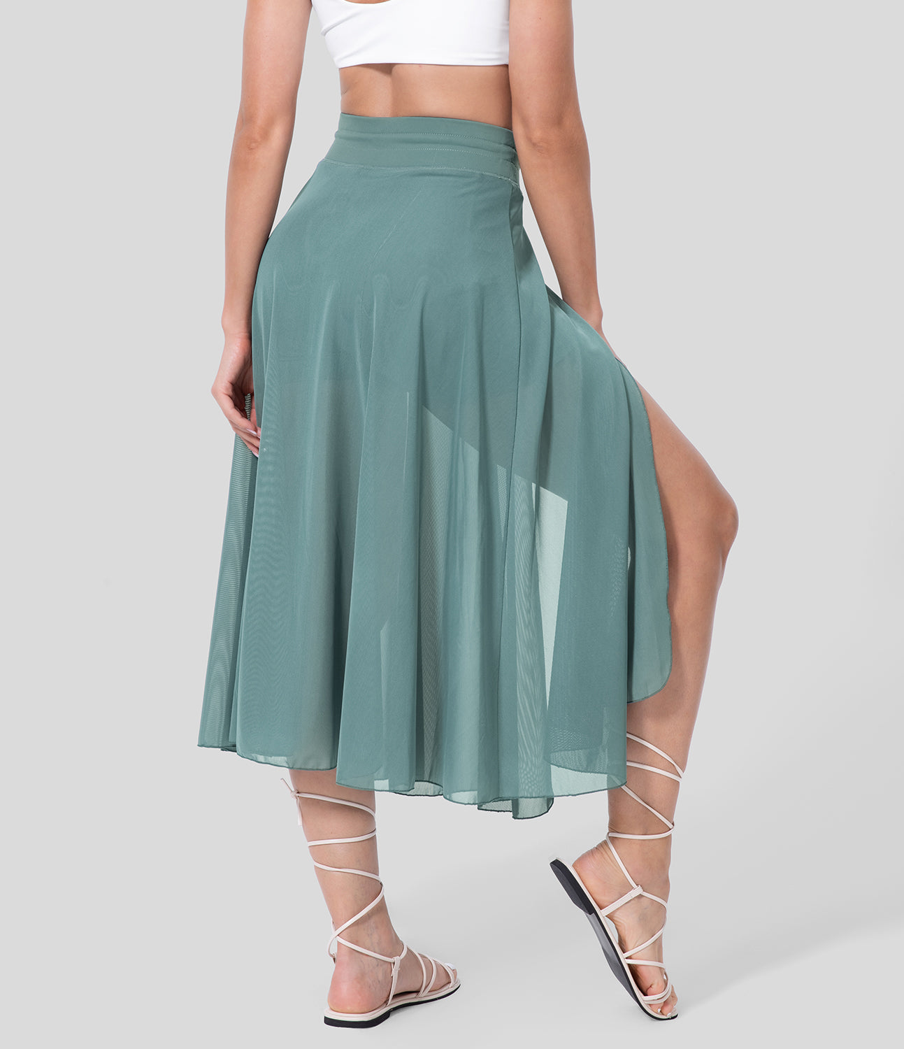 Women's High Waist 2-in-1 Skirt Elegant Style
