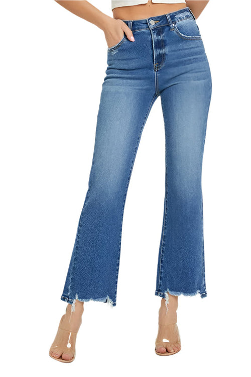 Women's High Waist Ankle Jeans Relaxed Fit
