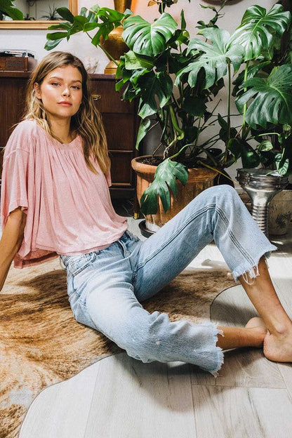 Women's High Waist Ankle Straight Leg Jeans