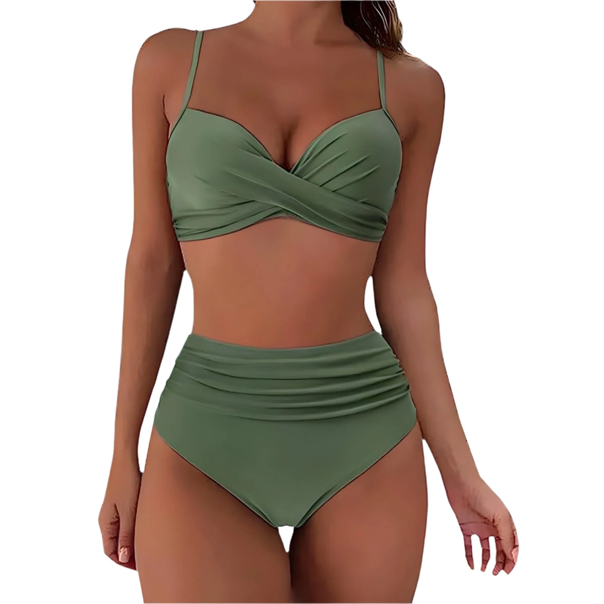 Women's High Waist Bikini Stretchable For Beach And Pool
