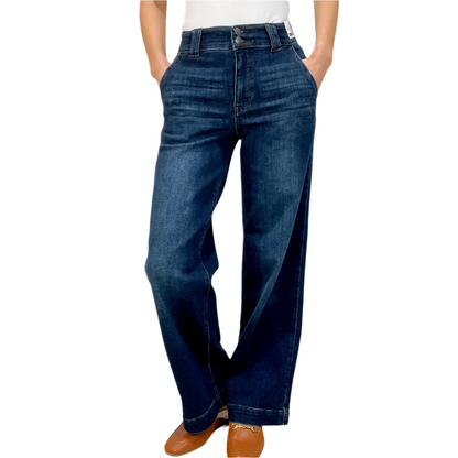 Women's High Waist Comfort Luxe Wide Jeans