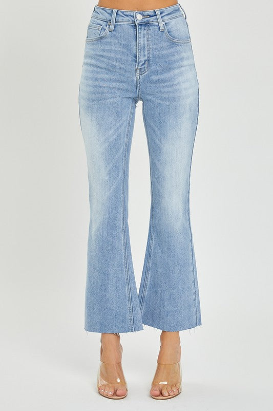 Women's High Waist Crop Flare